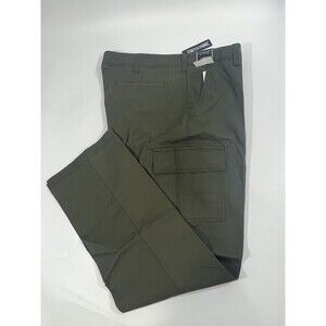 BIG&TALL ROUNDTREE&YORKE CLASSIC FIT CARGO PANTS MENS SIZE 44X29 OLIVE COLOR NWT